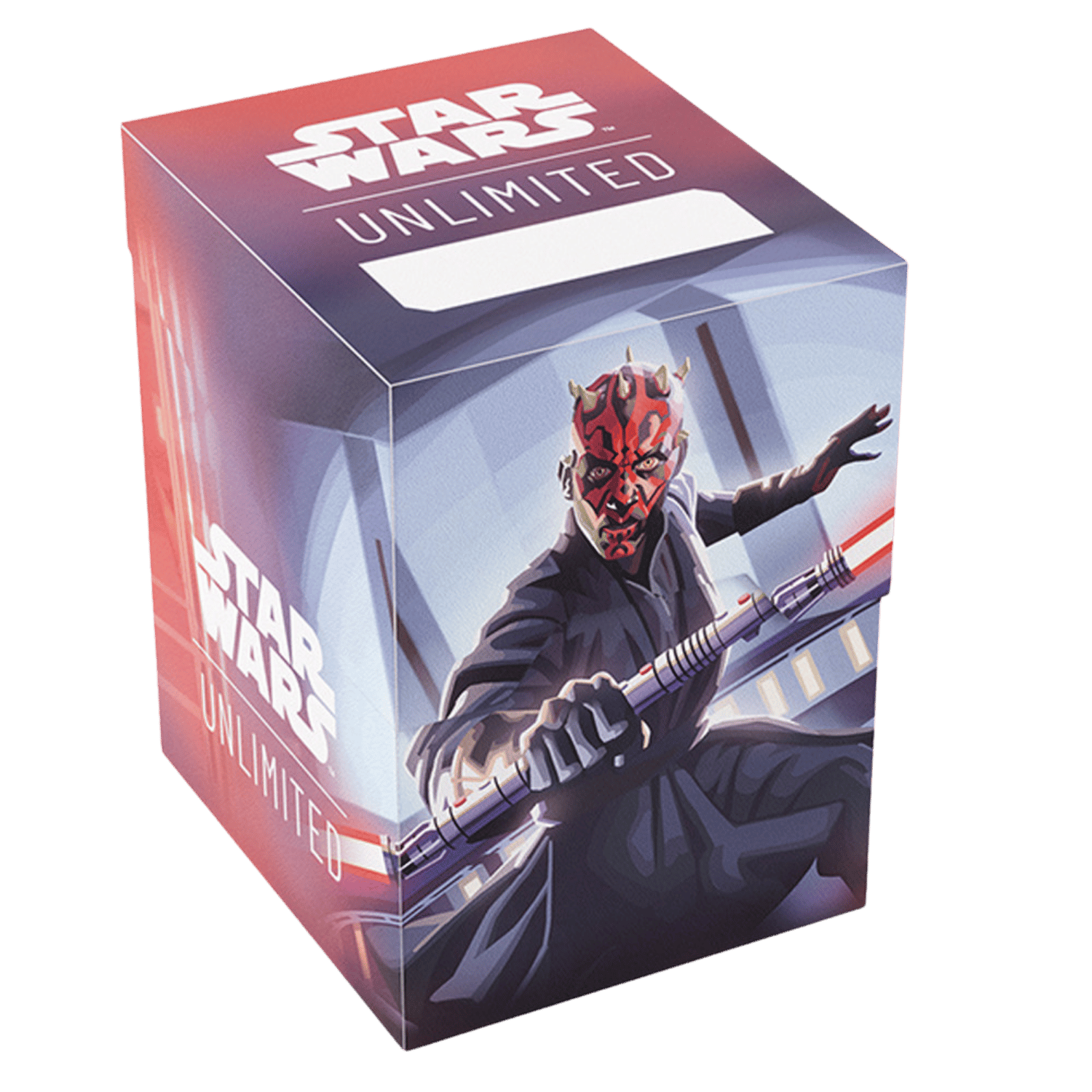 Gamegenic Soft Crate Star Wars Unlimited – Caja Para Mazos De 60 Cartas Con Doble Funda | Incluye Caja Para Fichas, Impresión A Color Y Licencia Oficial