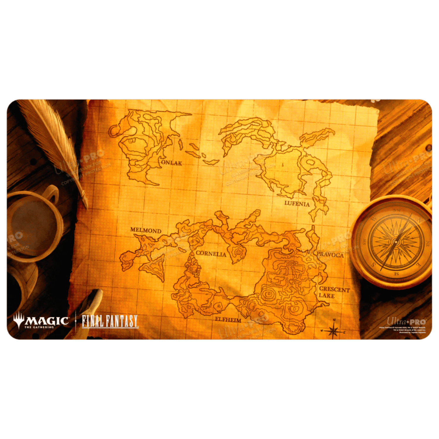 ウルトラプロ MTG FF プレイマット ワールドマップ Ultra Pro Playmat: MTG Final Fantasy - World Map - Game Nerdz
