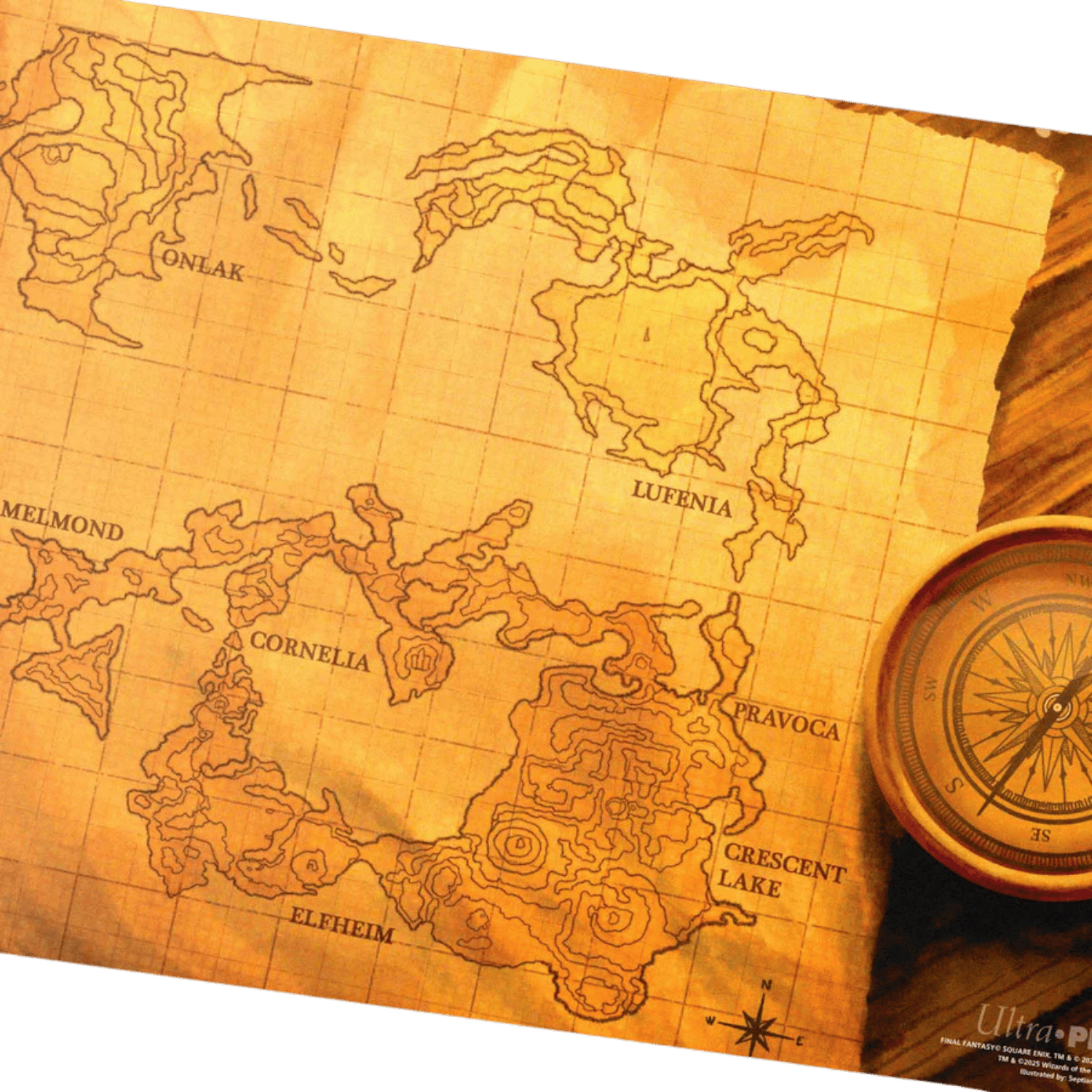 ウルトラプロ MTG FF プレイマット ワールドマップ Ultra Pro Playmat: MTG Final Fantasy - World Map - Game Nerdz