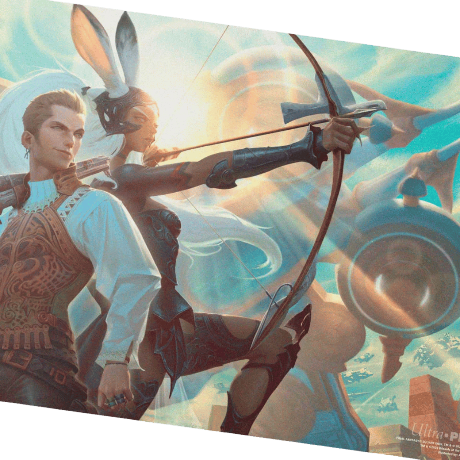 mtg final fantasy fran Ultra PRO - x Universes Beyond Baltheir and Playmat for Magic: The Gathering the first series 10. Balthier and Fran MTG EDH