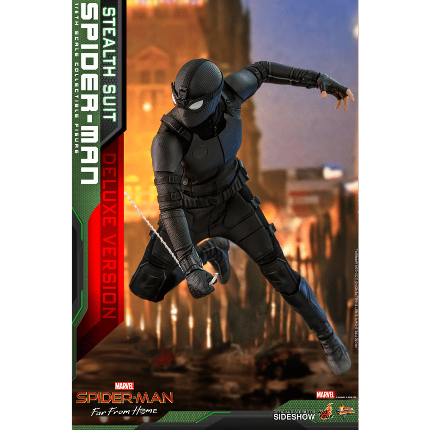 Figurine Hot Toys MMS 541 Spider-Man Stealth Suit Deluxe 1/6 - Far From Home, Neuf