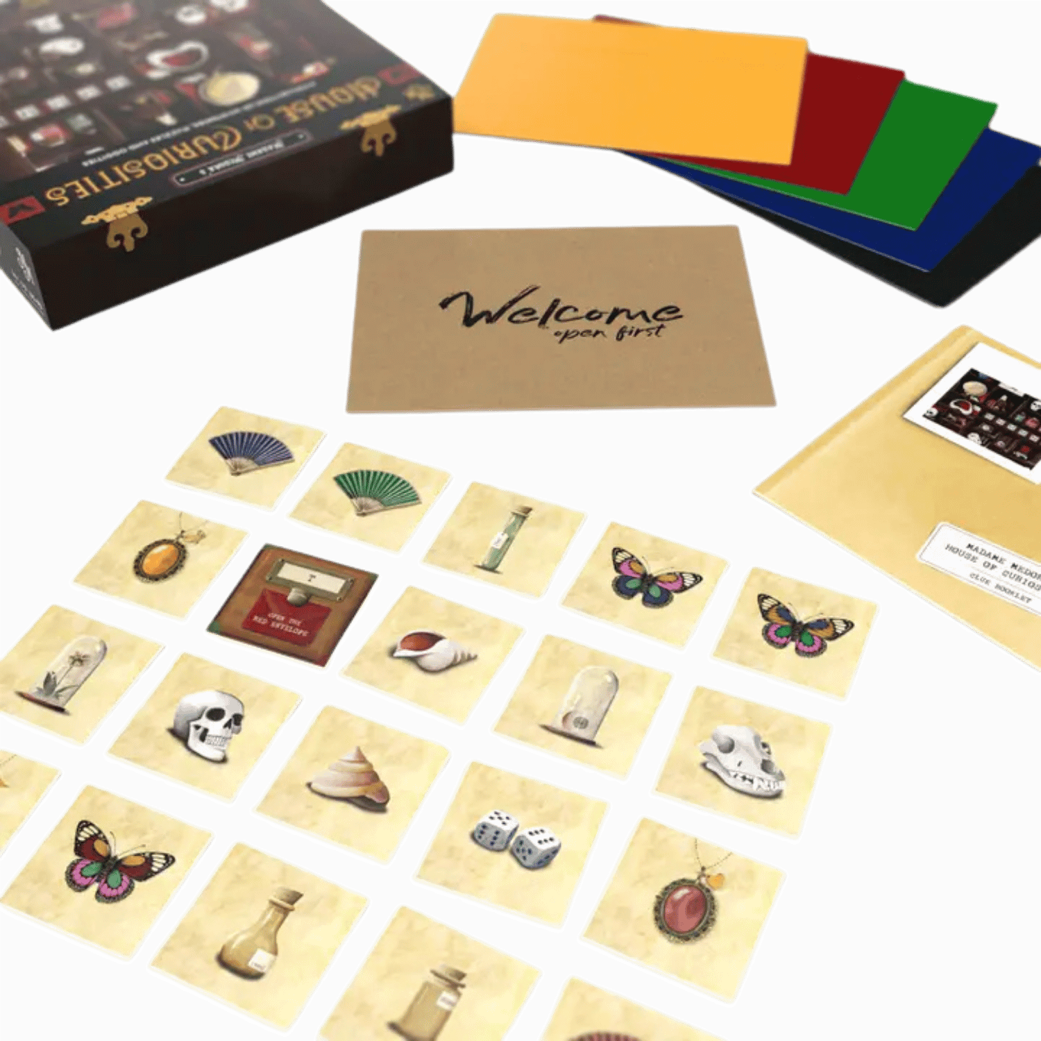 Madame Medora's House of Curiosities EscapeRoom Board Game Game Nerdz
