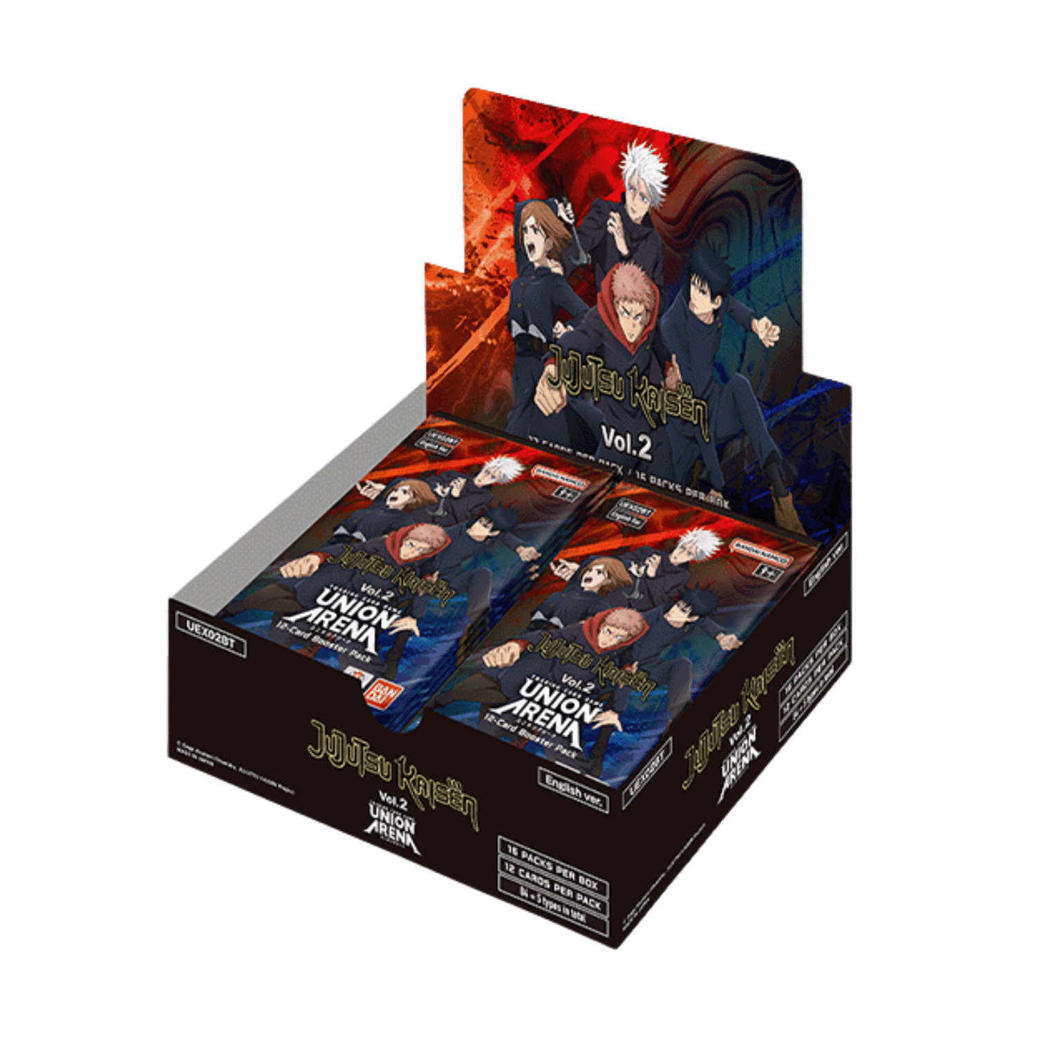 U2 / 6タイトル / 12枚組セット Union Arena: Jujutsu Kaisen Vol. 2 - UEX02BT Booster Box