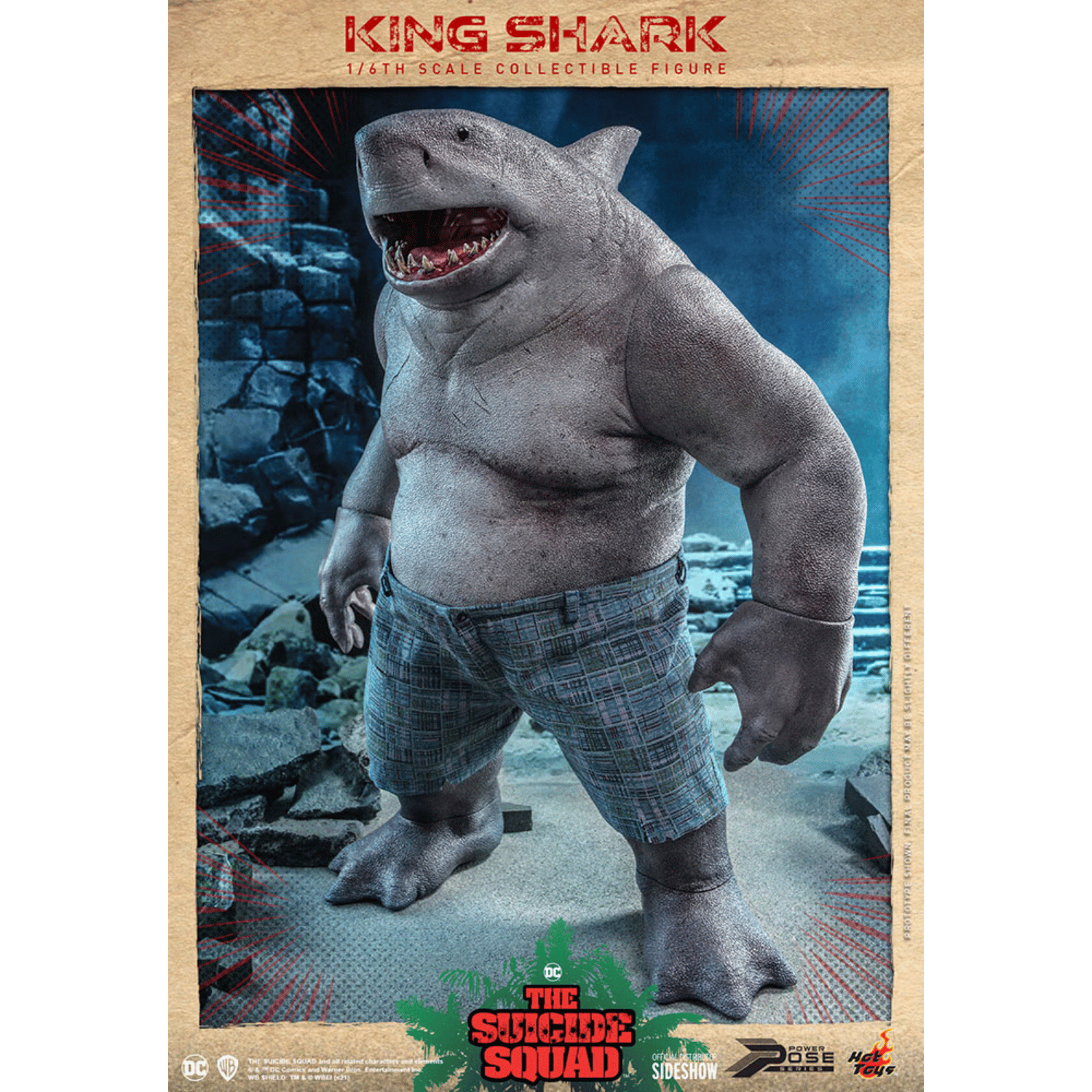Statue King Shark Suicide Squad – Iron Studios 24 Cm – Résine 1/10, édition 2023