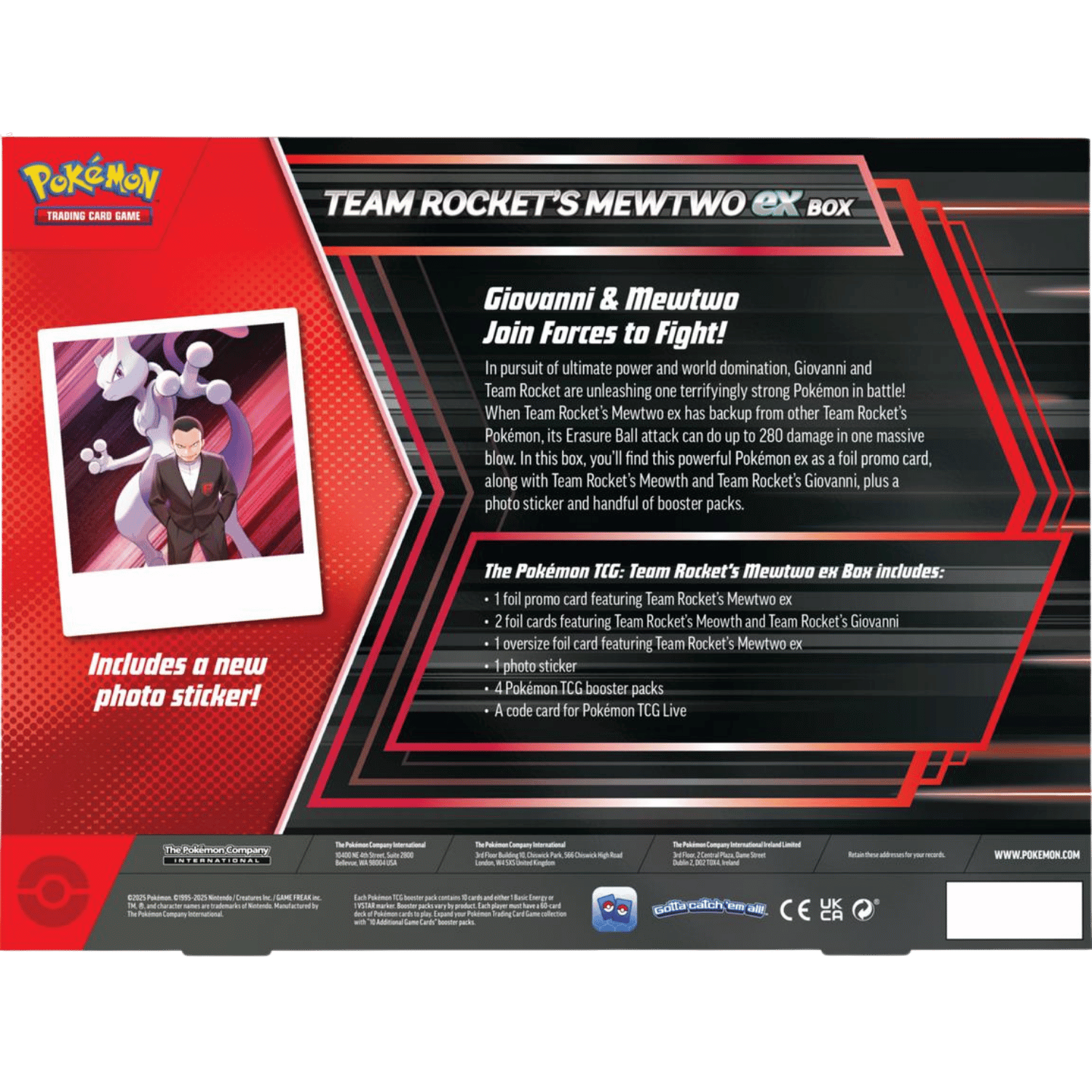 Pokemon: Team Rocket's Mewtwo ex Box - Game Nerdz