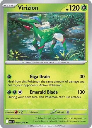 Virizion 10 - SV White Flare Reverse Holofoil - Game Nerdz