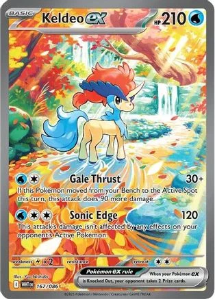 Keldeo ex - 167/086 167 - SV White Flare Holofoil - Game Nerdz
