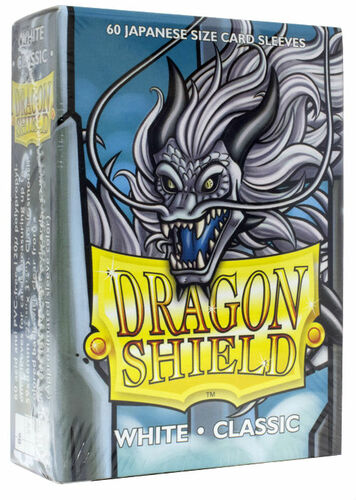 Dragon Shield: Classic White Japanese Size Card Sleeves (60ct) - Game Nerdz