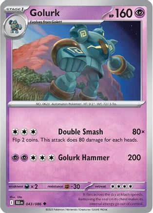 golurk pokemon card (41) (41) 041 XY Ancient Origins Colorless Retreat Cost Golurk V Alternate Art Custom