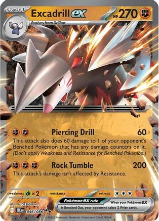 Excadrill ex 46 - SV Black Bolt Holofoil - Game Nerdz