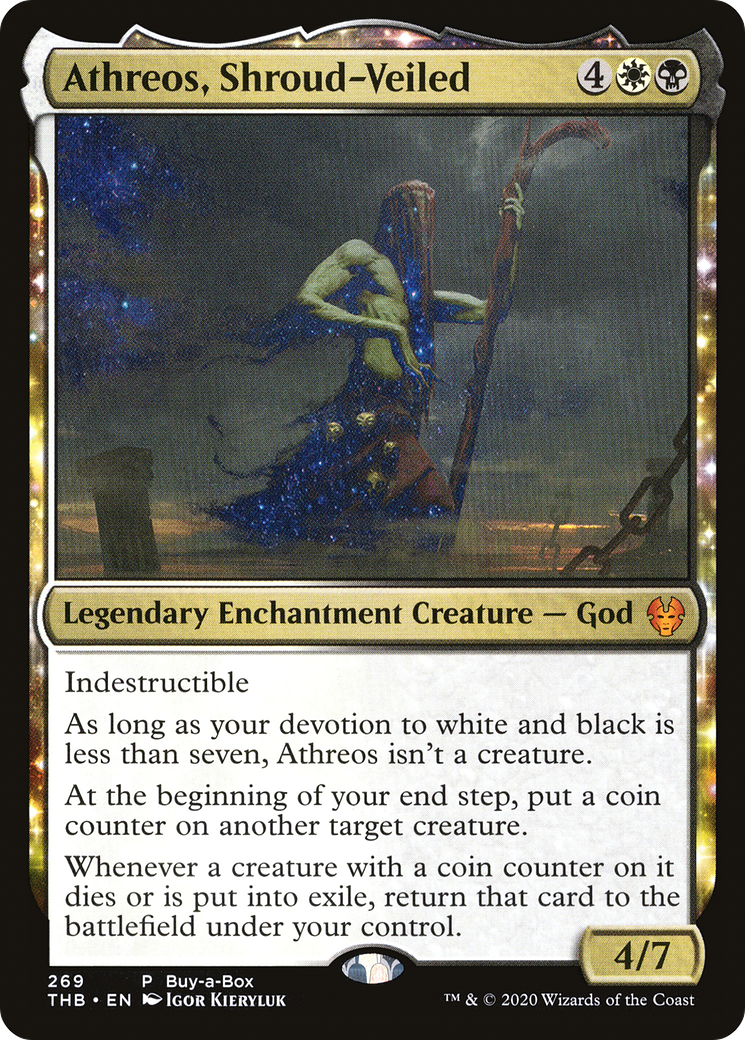 Athreos, Shroud-Veiled (BABP-269) - Theros Beyond Death: (enchantment) - Game Nerdz Athreos, Shroud-Veiled (BABP-269) - Theros Beyond Death: (enchantment) - Game Nerdz