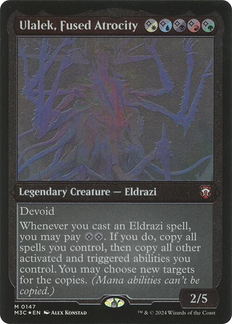 mtg ulalek fused atrocity commander deck Magic: The Gathering - Token – Pinfinity Unleash the Horror of the Multiverse Ulalek, Fused Atrocity MTG EDH