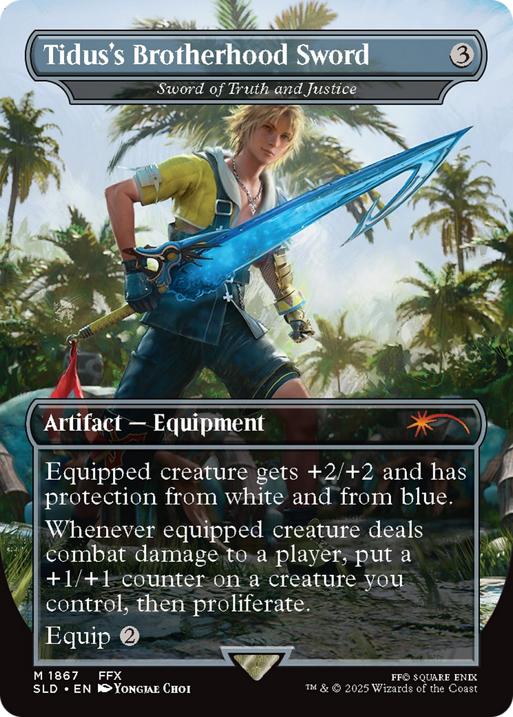 Sword of Truth and Justice (SLD-1867) - Secret Lair Drop / Tidus's  Brotherhood Sword (Borderless) Foil - Game Nerdz