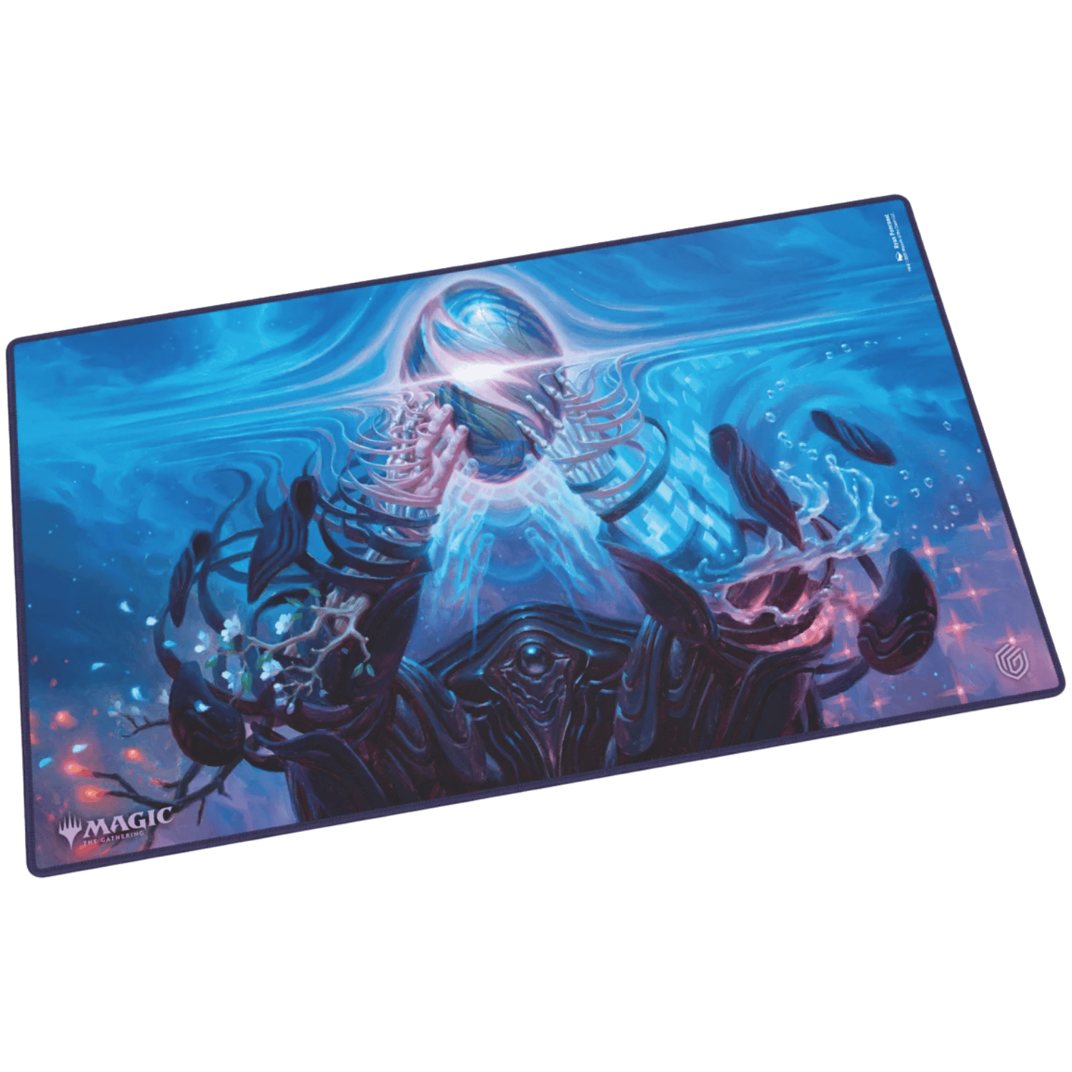 mtg card mat Ultimate Guard Playmat - Aetherdrift slip underside and a high Ultimate Guard: Edge of Eternities