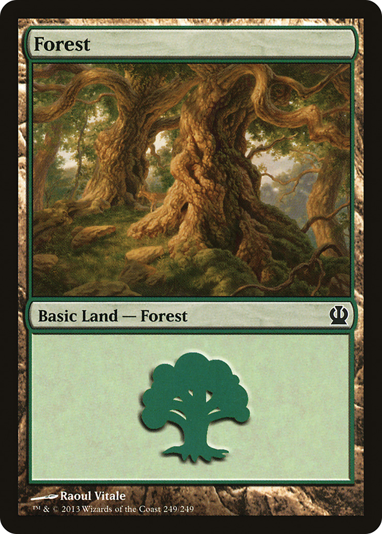 Forest (THS-249) - Theros Foil - Game Nerdz