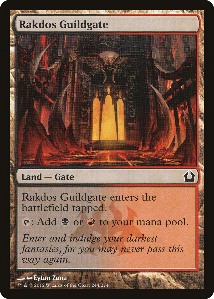 Rakdos Guildgate (RTR-244) - Return to Ravnica Foil - Game Nerdz Rakdos Guildgate (RTR-244) - Return to Ravnica Foil - Game Nerdz