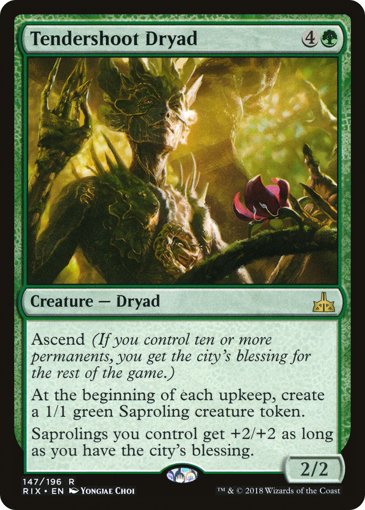Tendershoot Dryad (RIX-147) - Rivals of Ixalan Foil - Game Nerdz