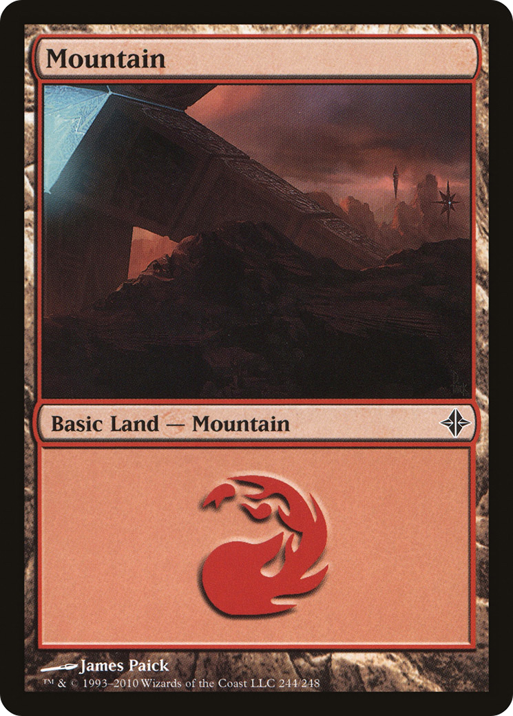Mountain (ROE-244) - Rise of the Eldrazi Foil - Game Nerdz