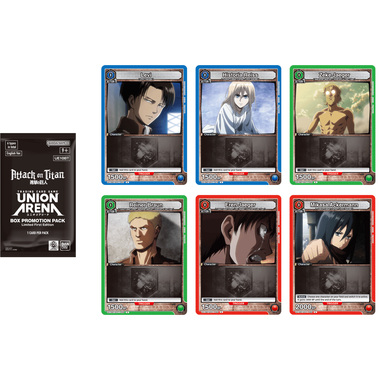 Union Arena: Attack on Titan - UE10BT Booster Box - Game Nerdz