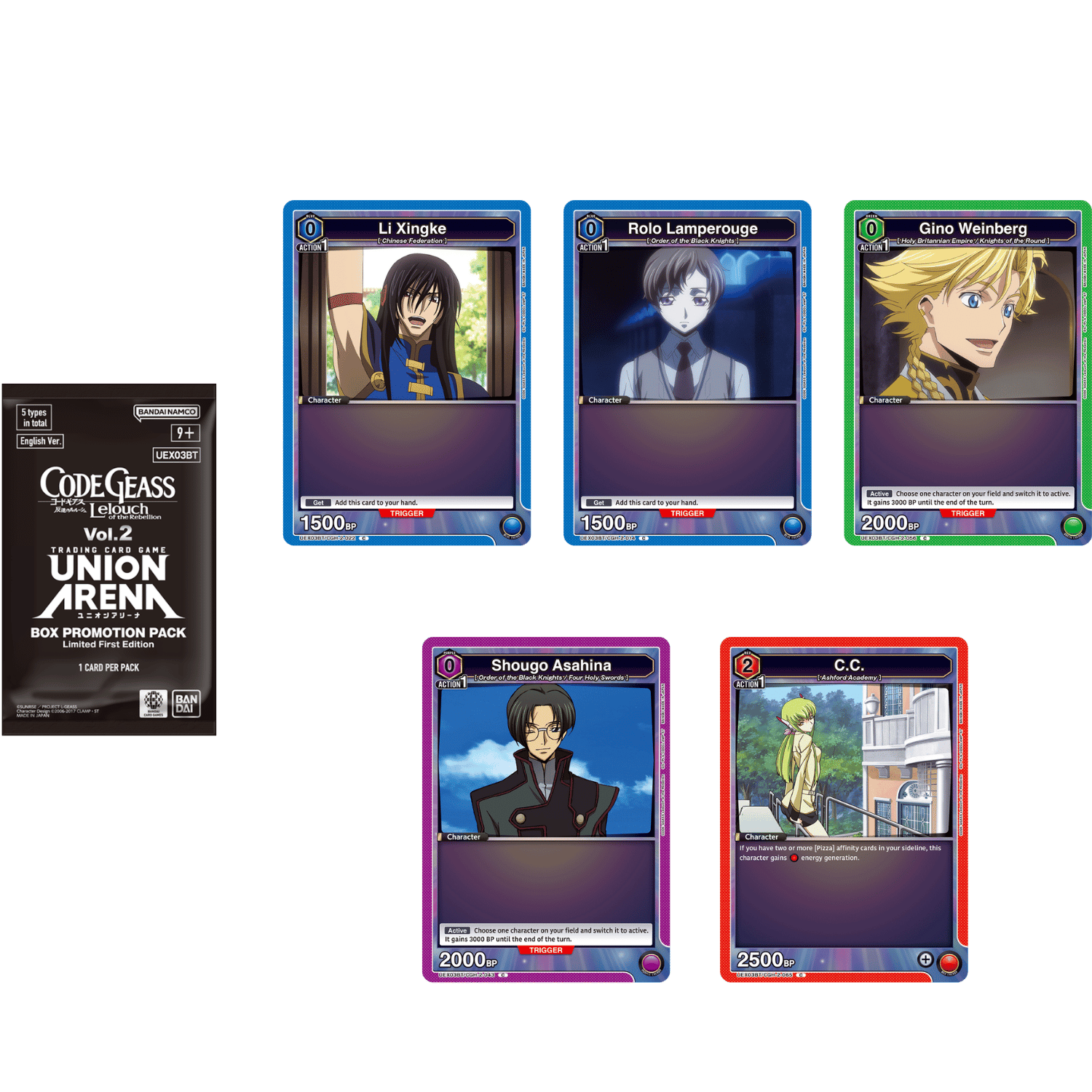 code geass union arena booster box Union Arena Booster Pack Code Geass Rose of Recapture (UA34BT) 1Box16pcs