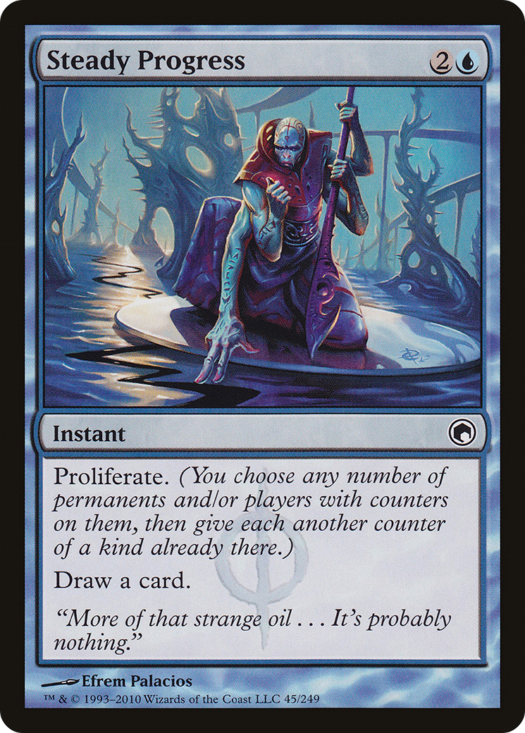 mtg scars of mirrodin card list Steady Progress (SOM-045)