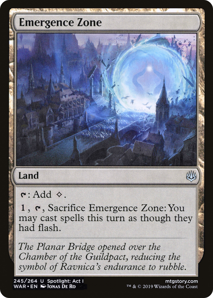 war of the spark card list mtg Magic: Gathering The Bundle | 10 Booster Packs | Accessories Emergence Zone (WAR-245) - War