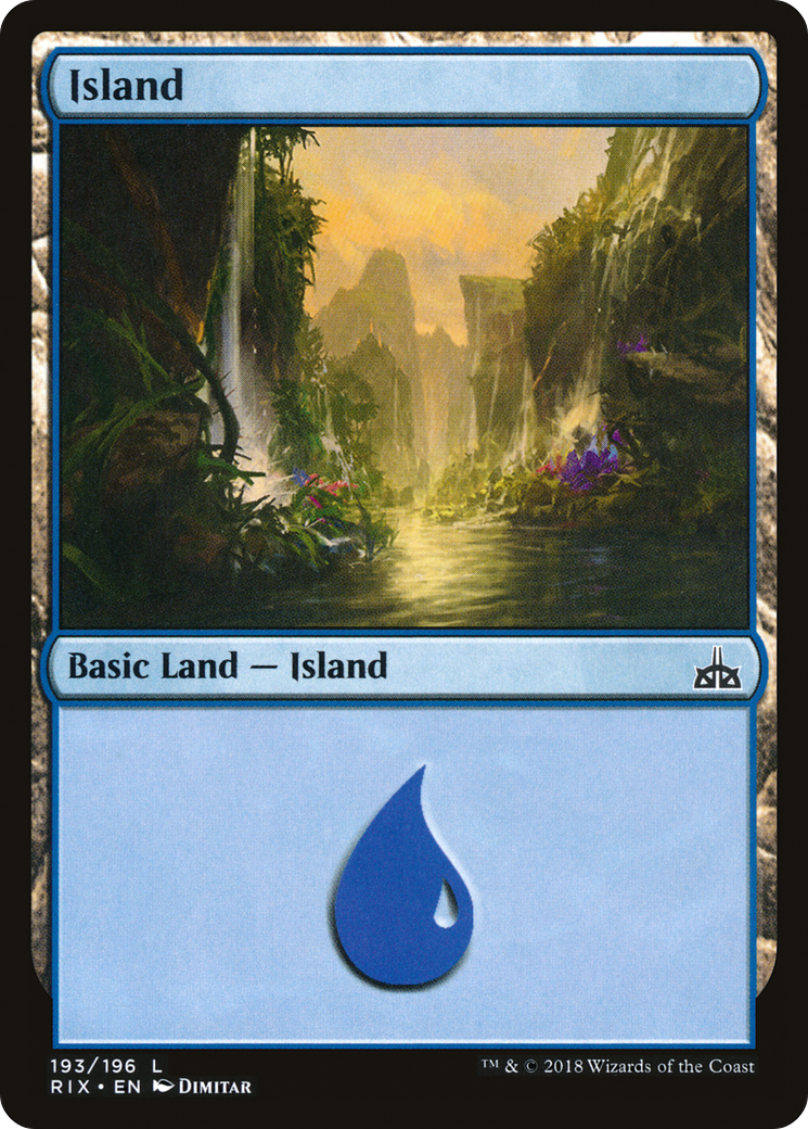 Island (RIX-193) - Rivals of Ixalan Foil - Game Nerdz