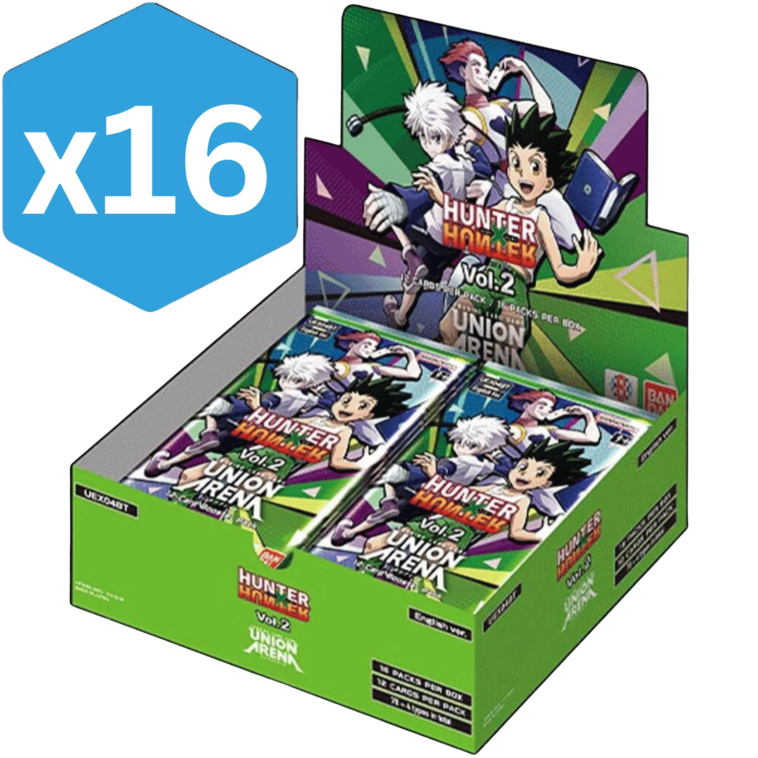 HUNTER x HUNTER UNION ARENA BOX 開封済み Union Arena TCG: HUNTER × HUNTER Vol.2 - Booster Box UEX04BT