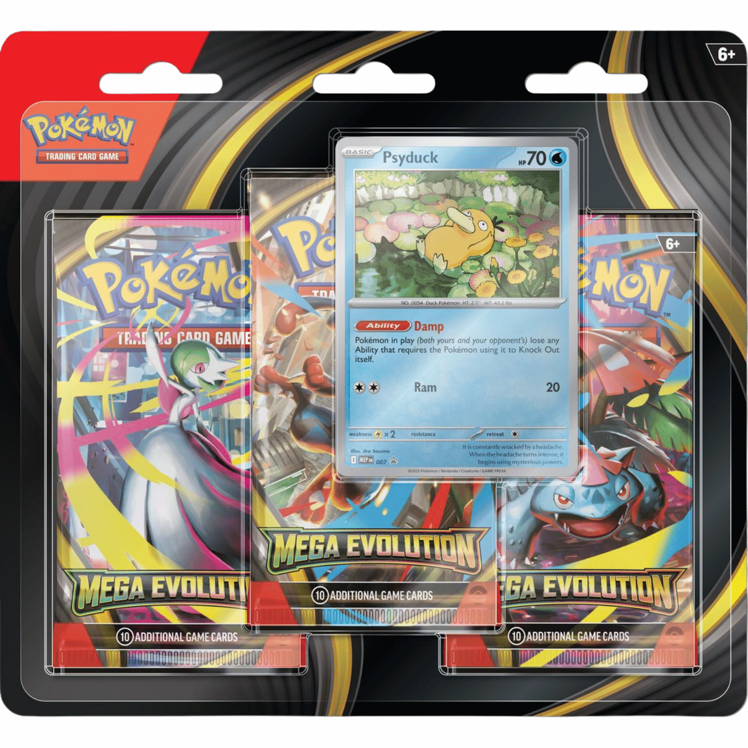 Pokemon: Mega Evolution - Three-Booster Blister Pack (Set of 2) - Game Nerdz