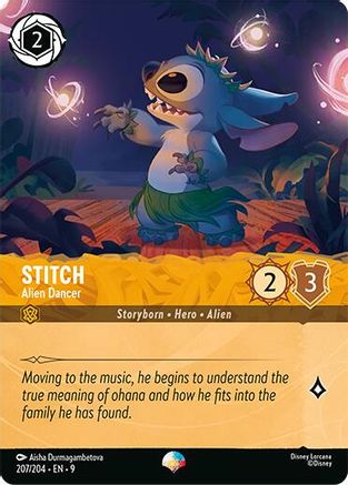 Stitch - Alien Dancer (Epic) (207/204) - Fabled Holofoil - Game Nerdz