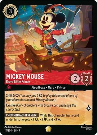 Mickey Mouse - Brave Little Prince (111/204) - Fabled - Game Nerdz