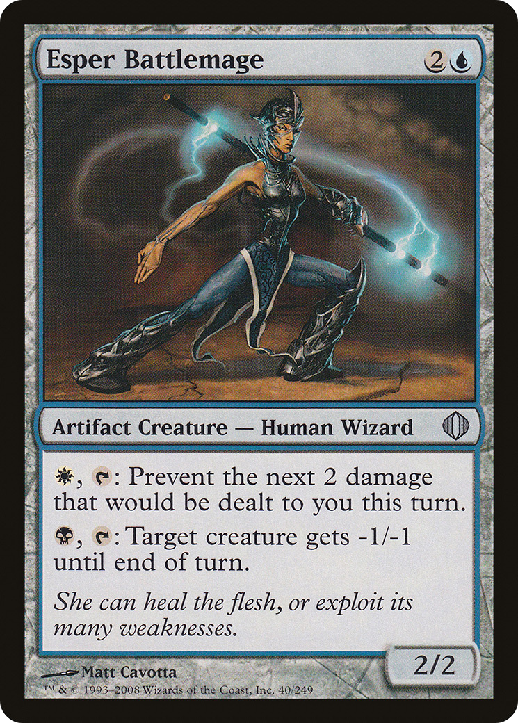 esper mtg cards Origins // Summon: Esper Maduin [FINAL FANTASY] the greater the need for a controlling hand. Esper Battlemage (ALA-040) - Shards