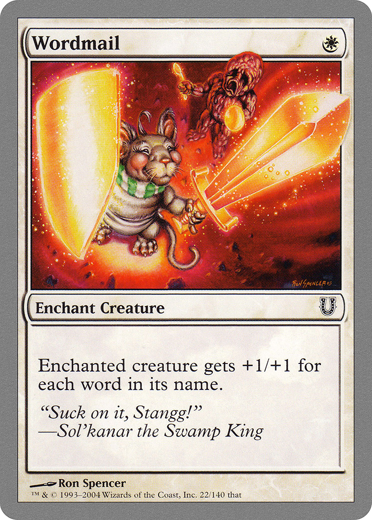 Wordmail (UNH-022) - Unhinged - Game Nerdz