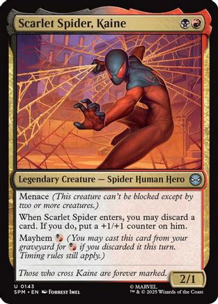 mtg spider cards Pincer [Invasion] Damage cant be prevented. Scarlet Spider, Kaine (SPM-143) -