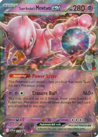 Team Rocket's Mewtwo ex - 216 216 - SV Scarlet Violet Promo Cards