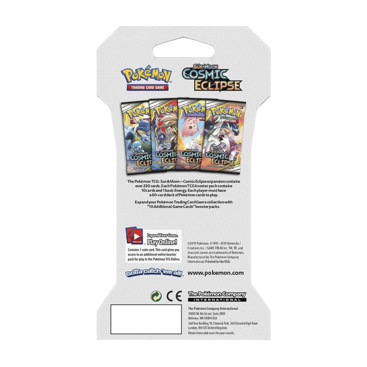 Pokemon: Sun & Moon - Cosmic Eclipse - Sleeved Booster Pack - Game