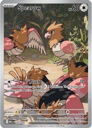 Spearow - 151/132 151 - ME01 Mega Evolution Holofoil - Game Nerdz Spearow - 151/132 151 - ME01 Mega Evolution Holofoil - Game Nerdz