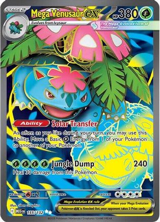 Mega Venusaur ex - 155/132 155 - ME01 Mega Evolution Holofoil - Game Nerdz Mega Venusaur ex - 155/132 155 - ME01 Mega Evolution Holofoil - Game Nerdz