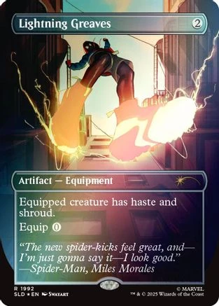【Rainbow Foil】Lightning Greaves Lightning Greaves (1992) (Rainbow Foil) (SLD-1992) - Secret Lair
