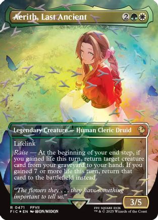 Aerith, Last Ancient (Borderless) (Chocobo Track Foil) (FIC-471