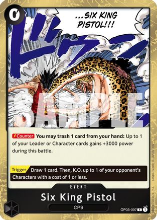Six King Pistol (Reprint) (OP03-097) Premium Booster -The Best