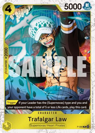 Trafalgar Law - P-088 (Pirate Foil) (P-088) Premium Booster -The