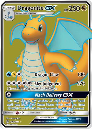 Dragonite GX (Full Art) 229/236 - SM Unified Minds Holofoil - Game