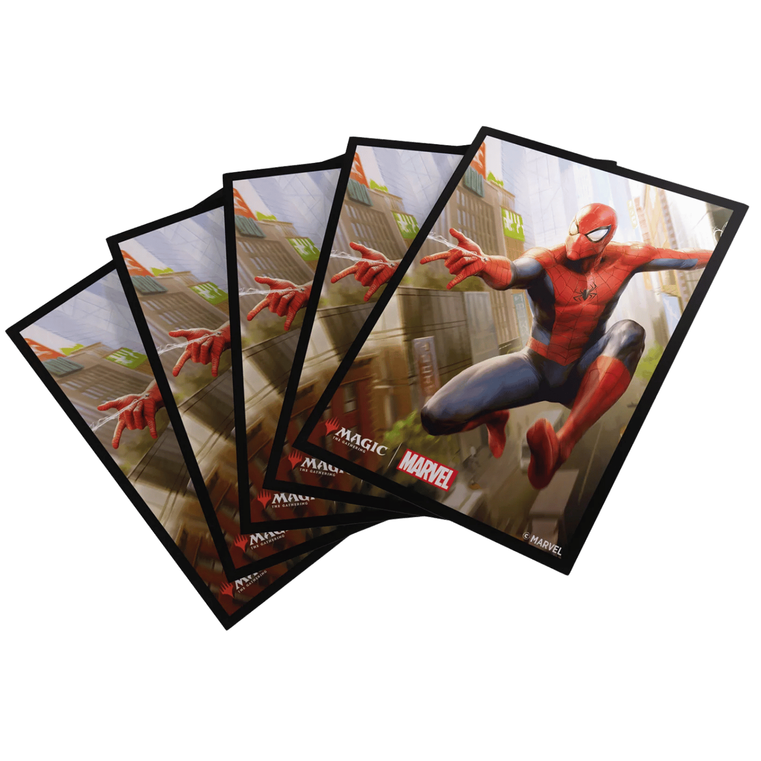 spider man mtg card sleeves Spider-Man Premium MTG Art Sleeves main image 0
