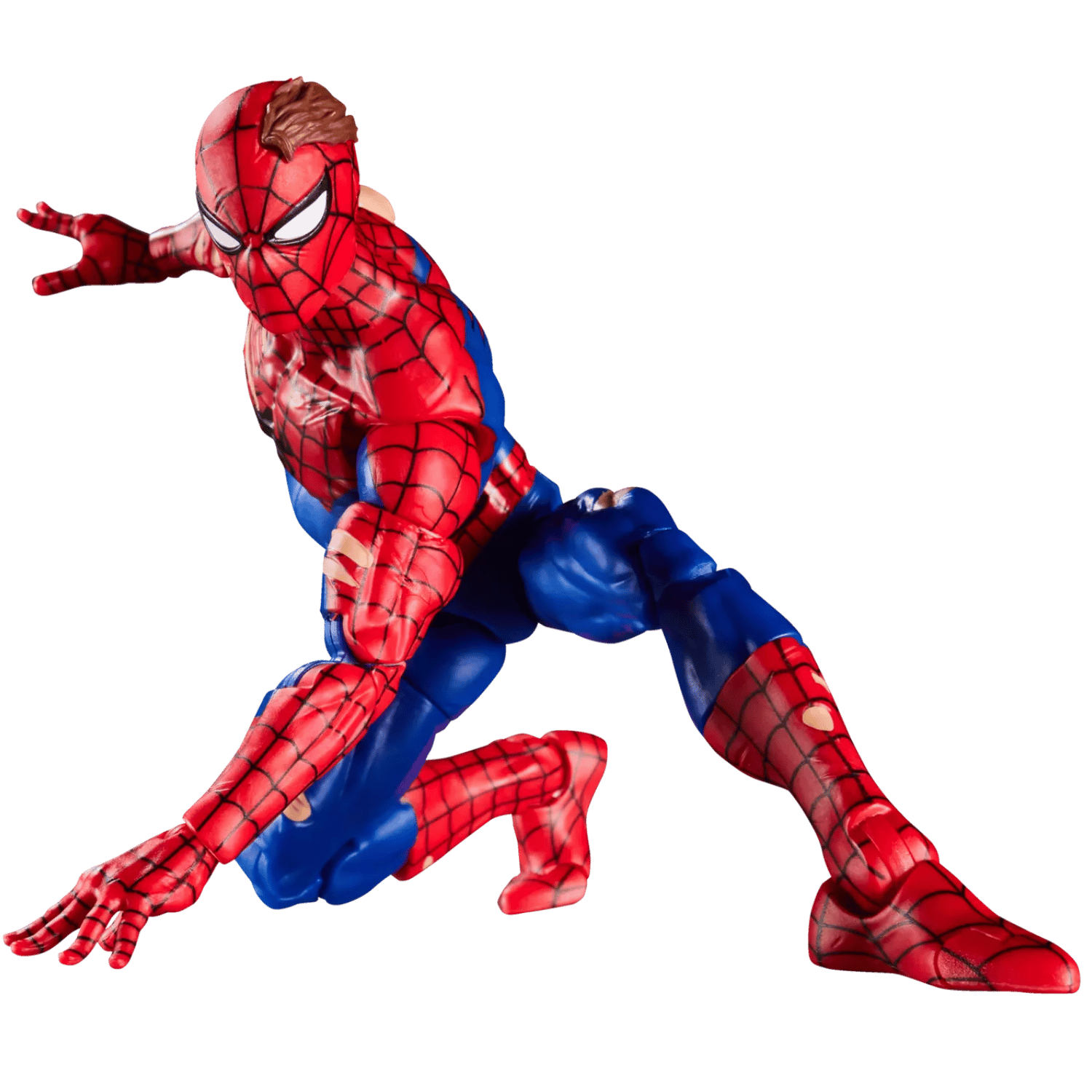 Marvel Legends Series: Battle-Damaged Spider-Man Action Figure (6in) w/  Exclusive Magic: The Gathering Card - Game Nerdz