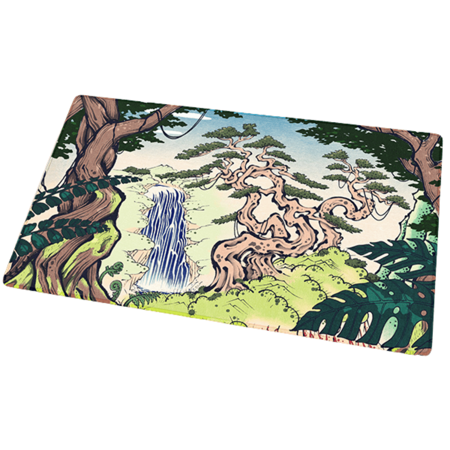 Arcane Fortress Playmat: Ukiyo-e Collection - Verdant Sanctuary 24