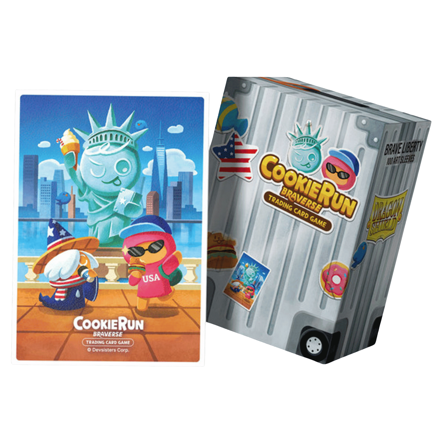 CookieRun Braverse TCG: Brave Liberty - Card Sleeves (100ct) - Game Nerdz CookieRun Braverse TCG: Brave Liberty - Card Sleeves (100ct) - Game Nerdz