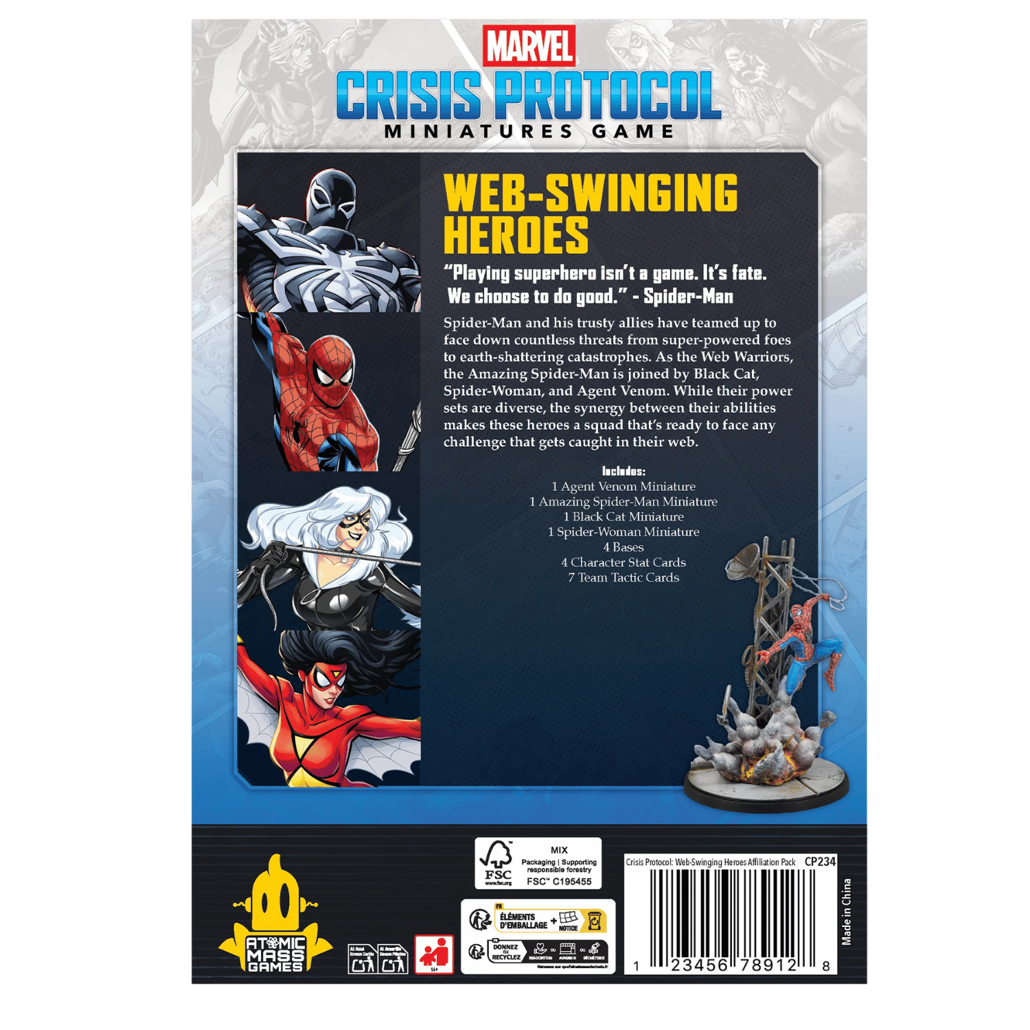 Marvel Crisis Protocol: Web-Swinging Heroes - Affiliation Pack