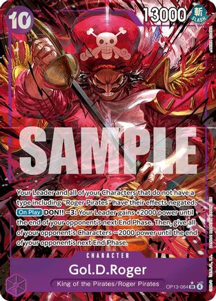 Gol.D.Roger (064) (Alternate Art) (OP13-064) Carrying On His Will