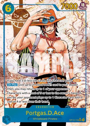 one piece card game ace leader - The Time of Battle - Portgas.D.Ace (Leader) proof acrylic case Kinda not vibing with the